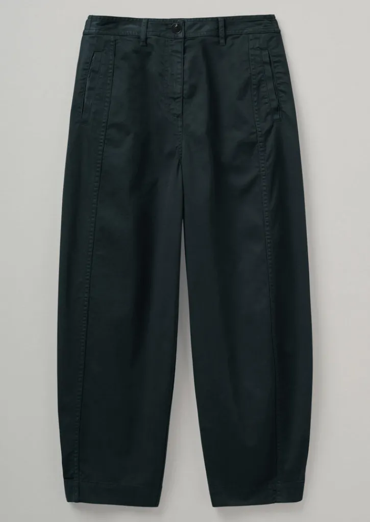 TOAST Kathe Flat Front Cotton Twill Trousers-Women Trousers