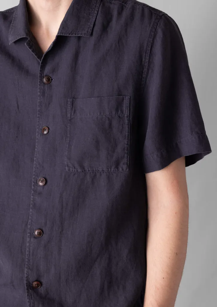 TOAST Linen Short Sleeve Shirt- Linen|Shirts