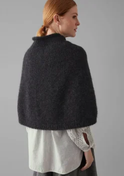 TOAST Lofty Alpaca Blend Knitted Poncho-Women Hats, Scarves & Gloves|Knitwear