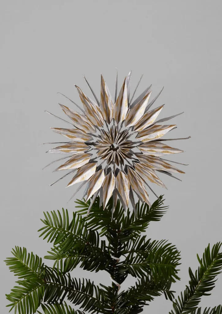 TOAST Lokta Paper Star Tree Topper- Christmas Decorations