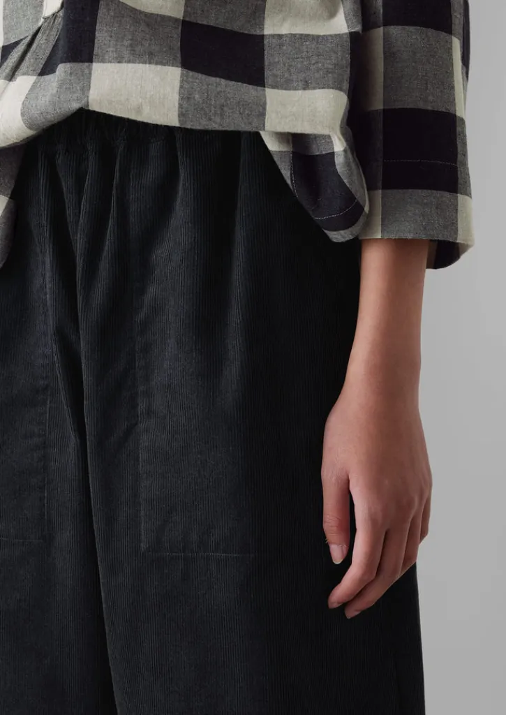 TOAST Macro Gingham Cotton Cashmere Shirt-Women Cashmere|Loungewear