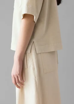 TOAST Mineral Dyed Cotton Boxy Tee-Women Jersey|Tops & Tees