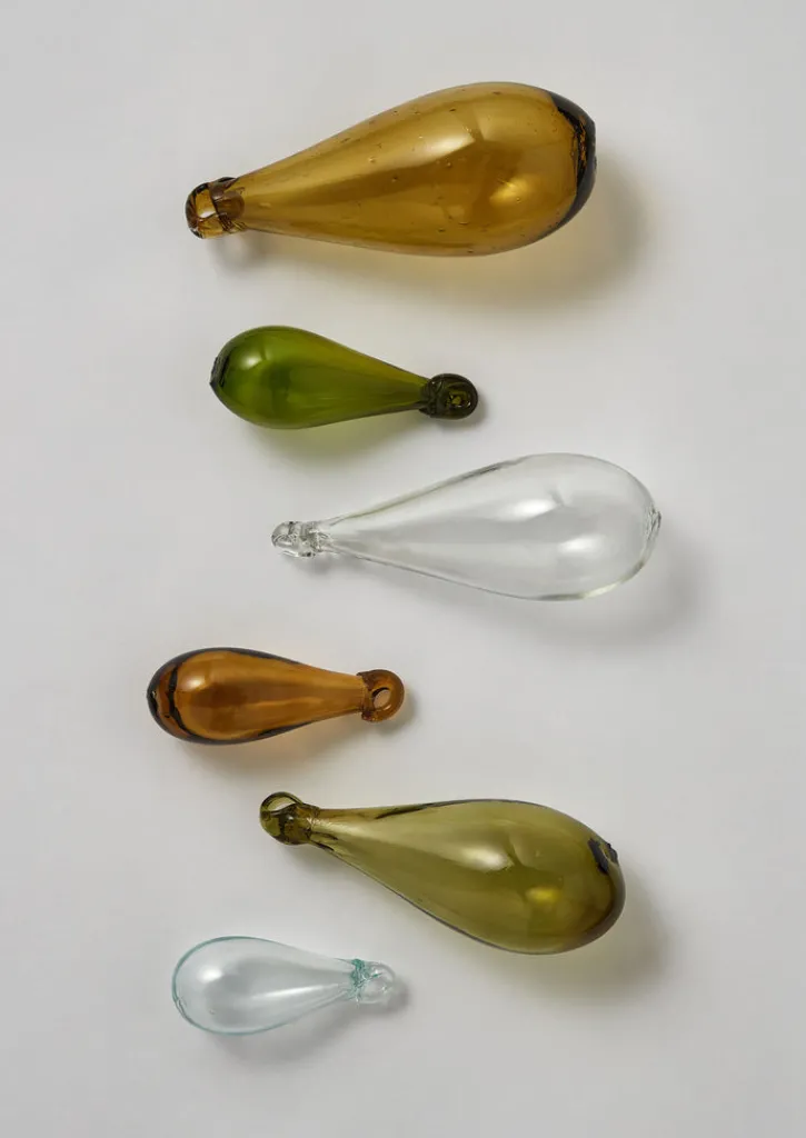TOAST Mixed Teardrop Glass Bauble Set- Glass|Christmas Decorations