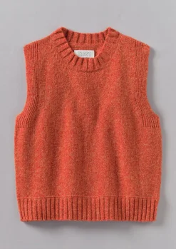TOAST Neat Mouline Wool Tank-Women Knitwear