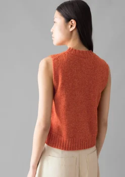 TOAST Neat Mouline Wool Tank-Women Knitwear