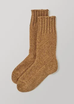 TOAST Nishiguchi Kutsushita Textured Boot Socks-Women Socks & Tights