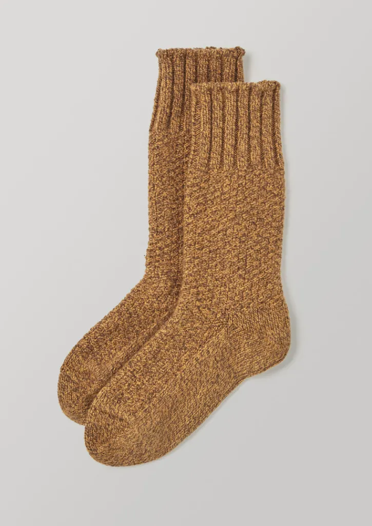 TOAST Nishiguchi Kutsushita Textured Boot Socks-Women Socks & Tights