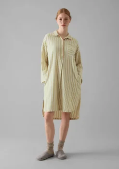 TOAST Nova Stripe Flannel Nightshirt-Women Nightwear