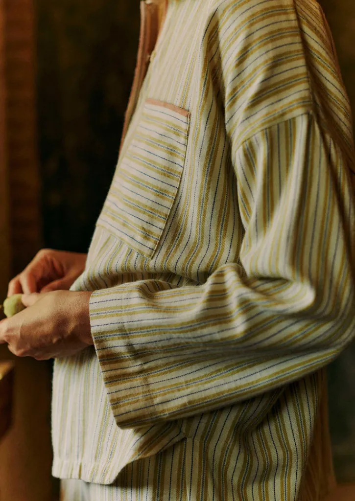 TOAST Nova Stripe Flannel Pyjamas-Women Nightwear