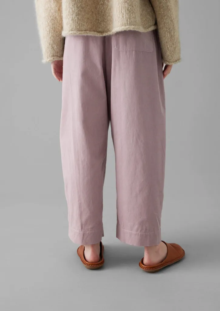 TOAST Organic Cord Barrel Leg Trousers-Women Cord|Loungewear