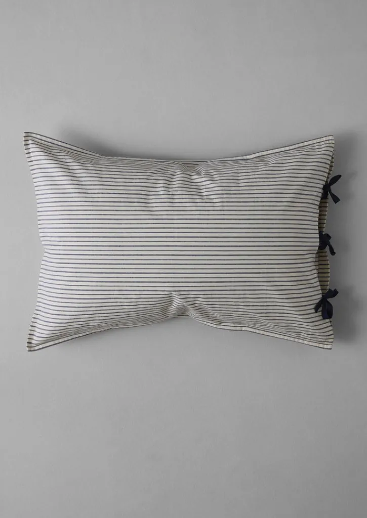 TOAST Organic Cotton Pyjama Stripe Housewife Pillowcase- Textiles|Bed Linen