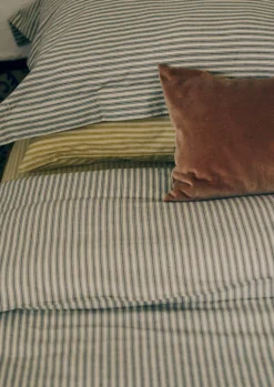 TOAST Organic Cotton Ticking Stripe Duvet Cover- Textiles|Bed Linen
