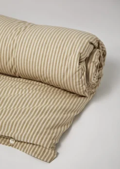 TOAST Organic Cotton Ticking Stripe Duvet Cover- Textiles|Bed Linen