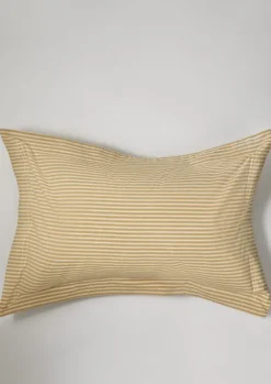 TOAST Organic Cotton Ticking Stripe Oxford Pillowcase- Textiles|Bed Linen