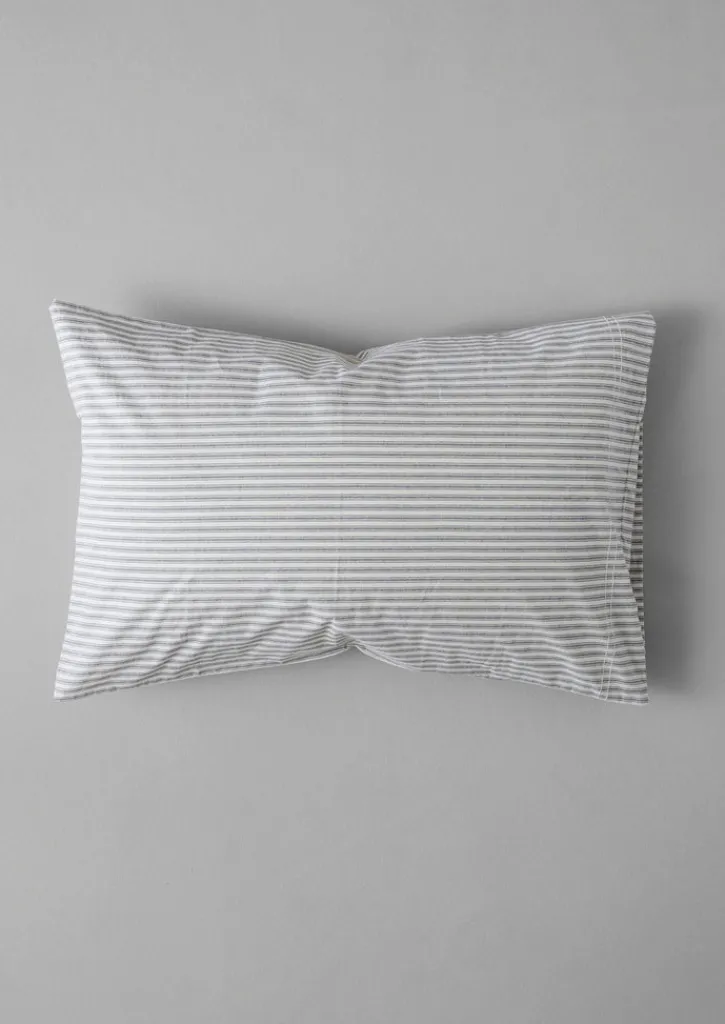 TOAST Organic Cotton Ticking Stripe Housewife Pillowcase- Textiles|Bed Linen