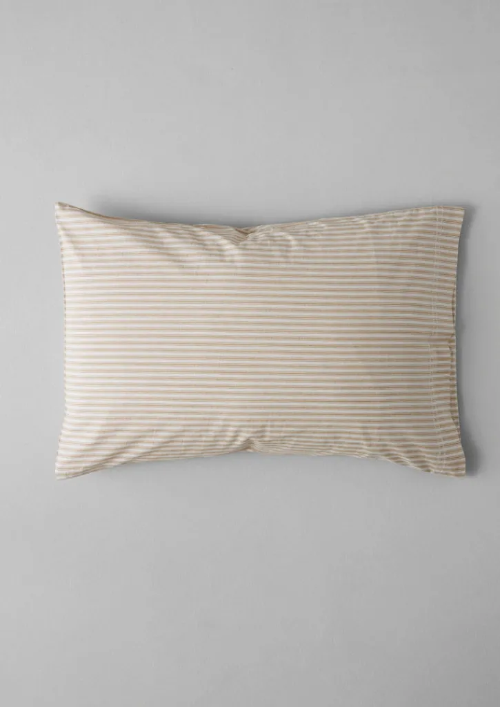 TOAST Organic Cotton Ticking Stripe Housewife Pillowcase- Textiles|Bed Linen