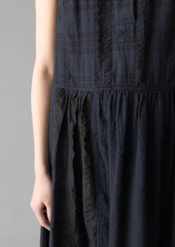 TOAST Overdyed Check Seersucker Dress-Women Loungewear|Dresses