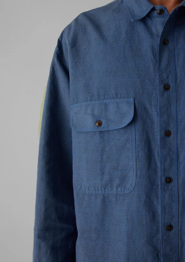 TOAST Overdyed Check Workwear Shirt- Workwear|Shirts