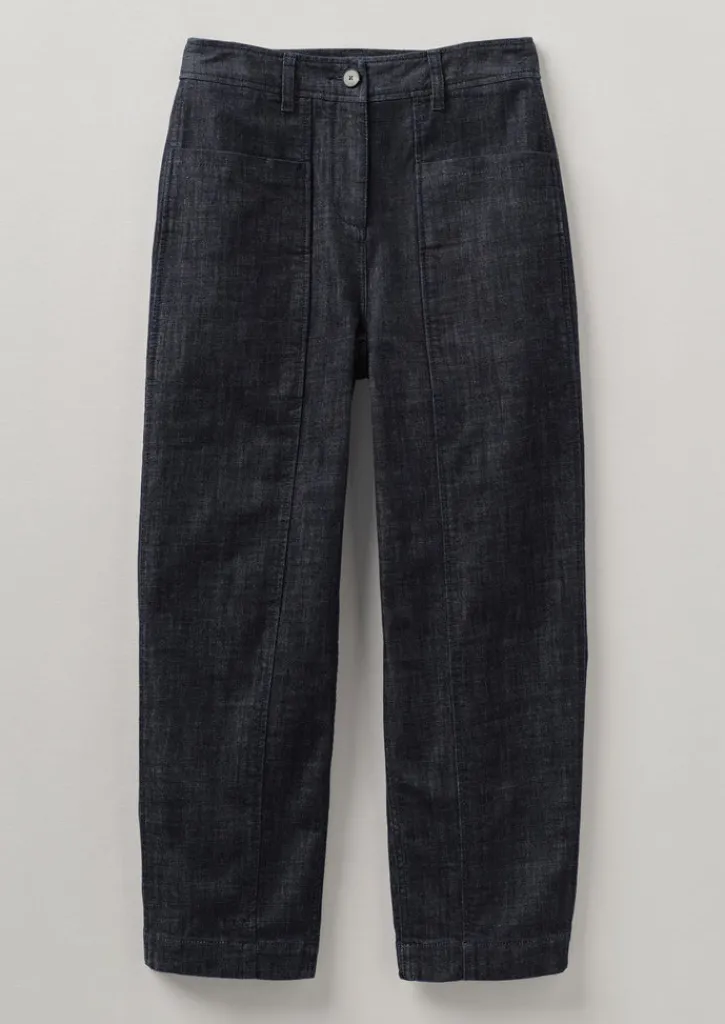 TOAST Panelled Organic Denim Trousers-Women Denim|Workwear