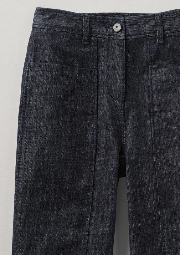 TOAST Panelled Organic Denim Trousers-Women Denim|Workwear