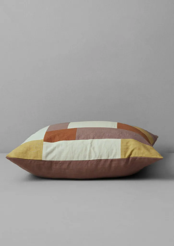 TOAST Patchwork Linen Cushion Cover- Textiles|Cushions & Covers