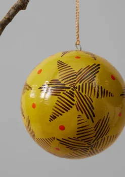 TOAST Pointed Star Hand Painted Bauble- Christmas Decorations