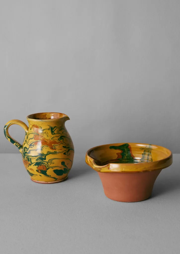 TOAST Poterie Barbotine Marbled Pitcher- Ceramics