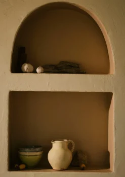 TOAST Poterie Barbotine Twisted Handle Pitcher- Ceramics
