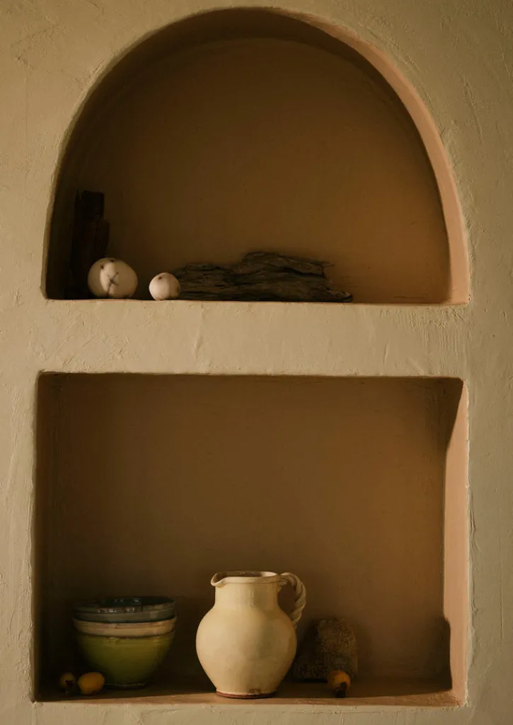 TOAST Poterie Barbotine Twisted Handle Pitcher- Ceramics