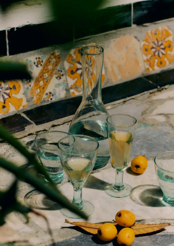 TOAST Recycled Bolivian Champagne Glasses Set- Glass