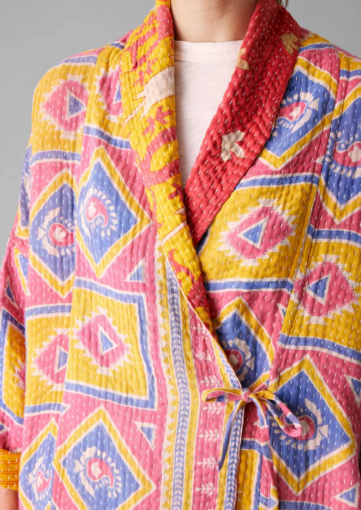 TOAST Repurposed Kantha Coat-Women Gowns|Nightwear