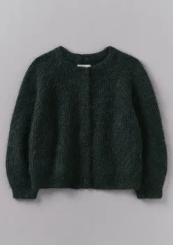 TOAST Ribbed Mohair Blend Cardigan-Women Knitwear