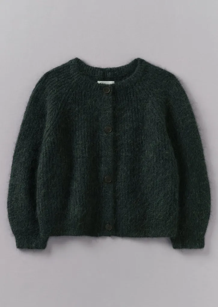 TOAST Ribbed Mohair Blend Cardigan-Women Knitwear