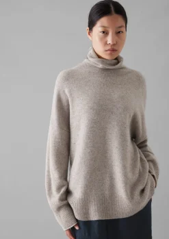 TOAST Roll Neck Wool Cashmere Sweater-Women Jersey|Cashmere