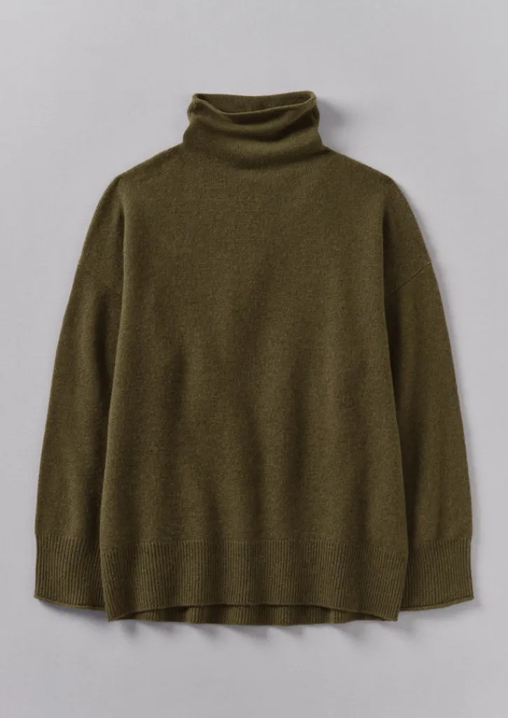 TOAST Roll Neck Wool Cashmere Sweater-Women Cashmere|Loungewear