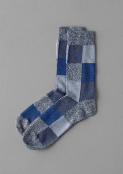 TOAST Rove Cotton Patchwork Socks-Women Socks & Tights