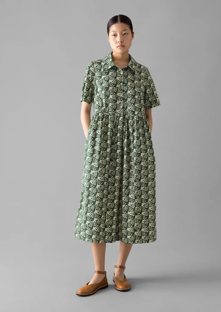 TOAST Selma Cotton Shirt Dress-Women Dresses