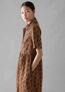TOAST Selma Cotton Shirt Dress-Women Dresses