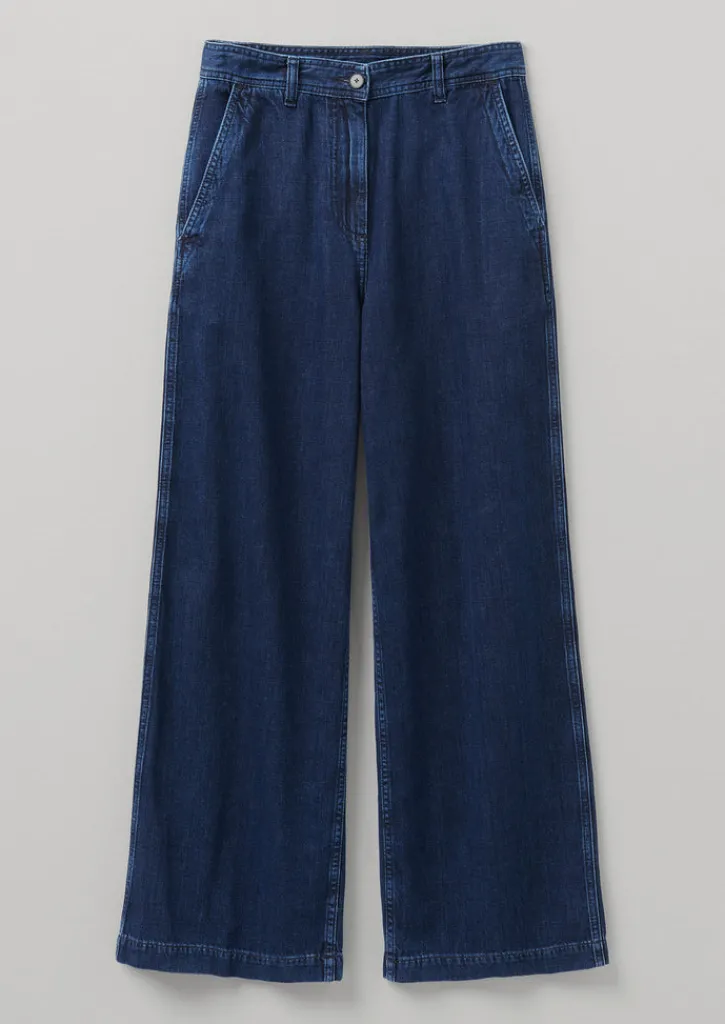 TOAST Seren Flat Front Denim Trousers-Women Denim|Jeans