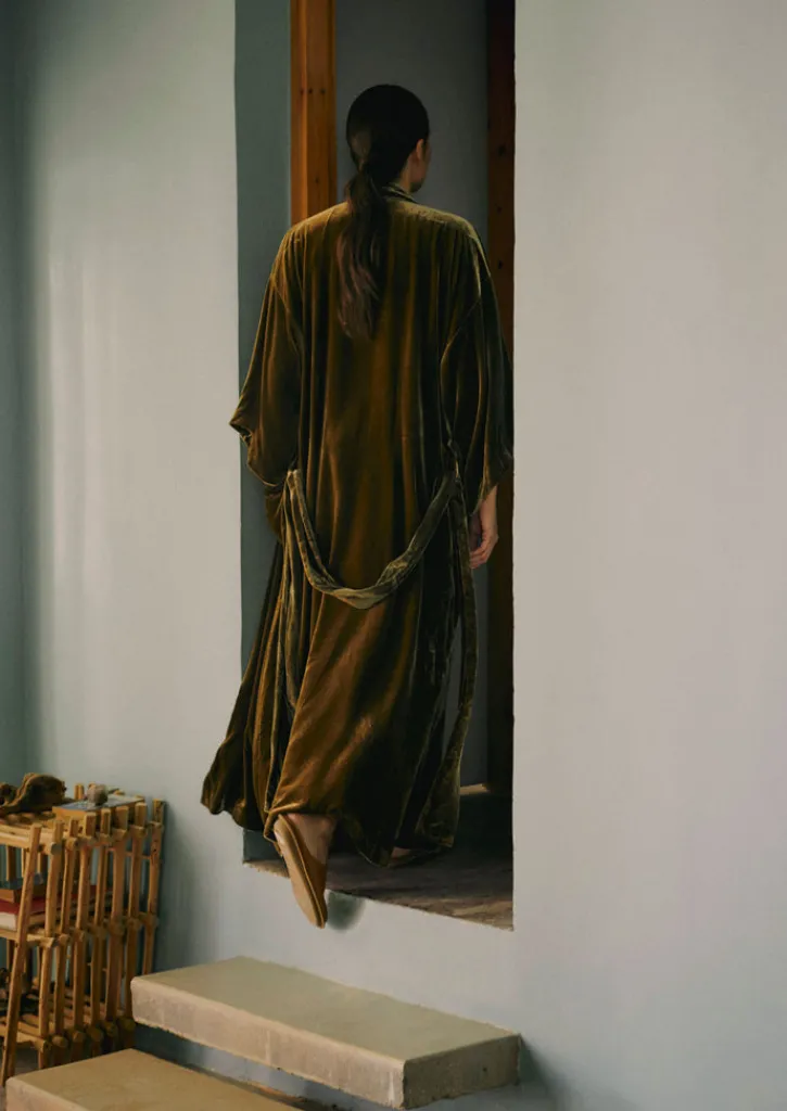 TOAST Silk Velvet Gown-Women Velvet|Gowns