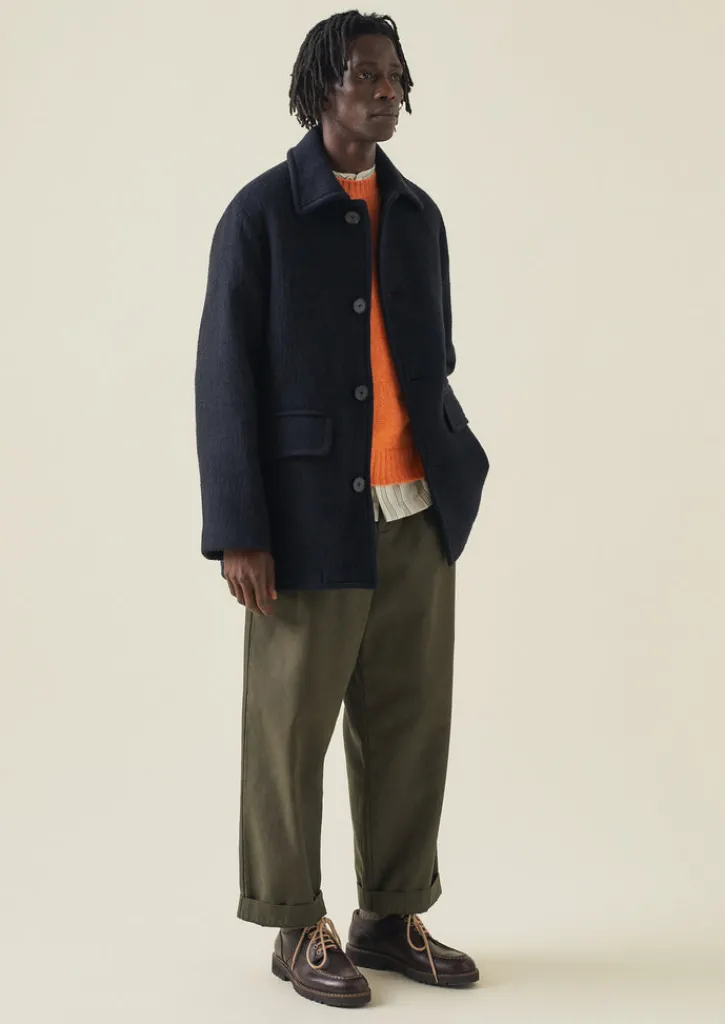 TOAST Single Breasted Car Coat- Coats & Jackets