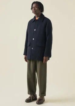 TOAST Single Breasted Car Coat- Coats & Jackets