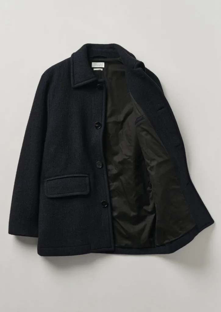 TOAST Single Breasted Car Coat- Coats & Jackets