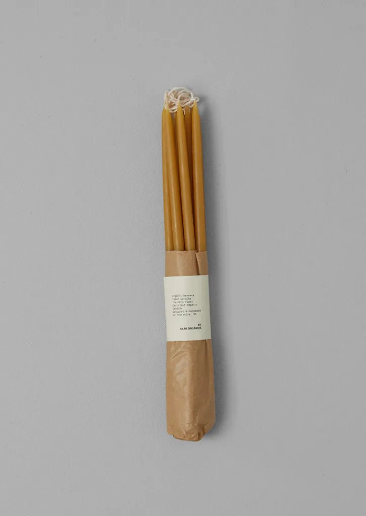 TOAST Skar Organics Slim Beeswax Dinner Candle Set- Candles & Holders