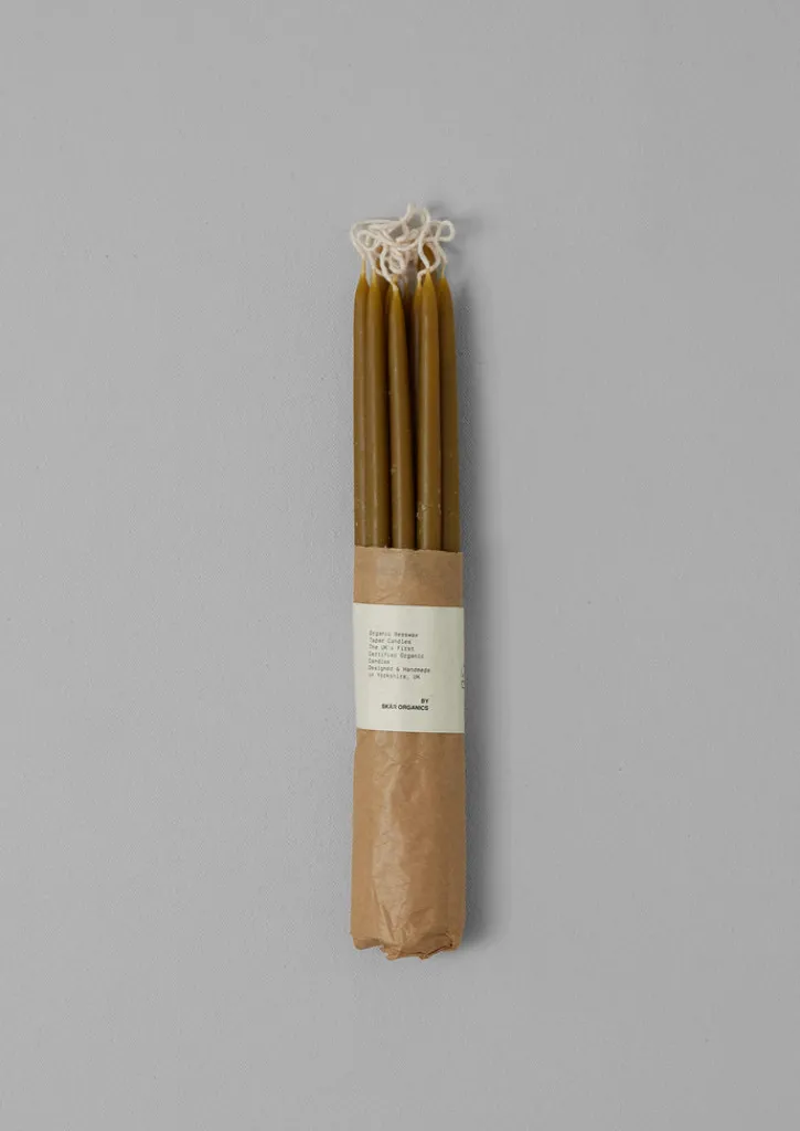 TOAST Skar Organics Slim Beeswax Dinner Candle Set- Candles & Holders