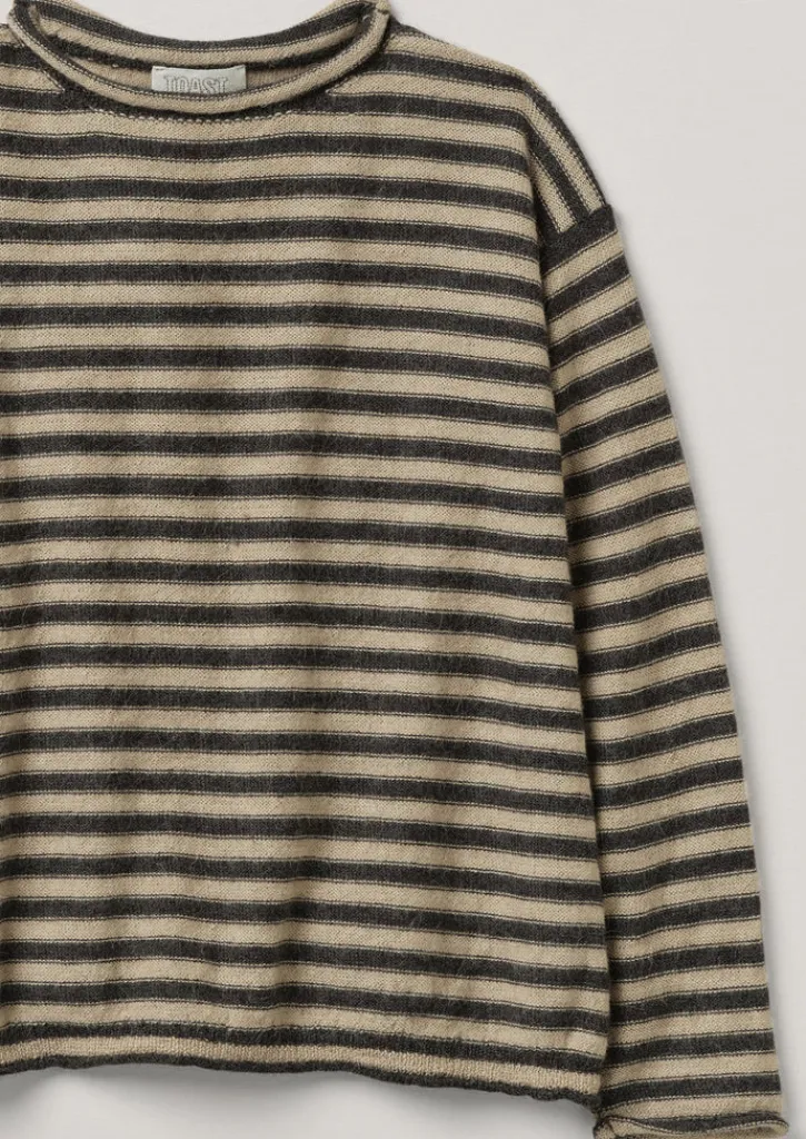 TOAST Stripe Alpaca Wool Sweater-Women Loungewear|Knitwear