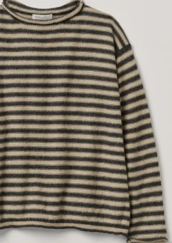 TOAST Stripe Alpaca Wool Sweater-Women Loungewear|Knitwear