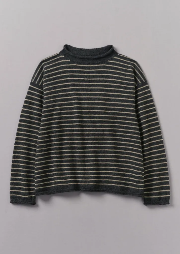 TOAST Stripe Alpaca Wool Sweater-Women Loungewear|Tops & Tees