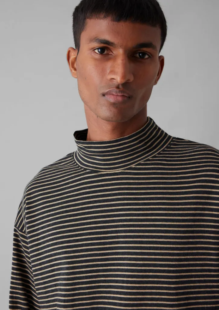 TOAST Stripe Cotton Jersey Long Sleeve Tee- Tops & Tees
