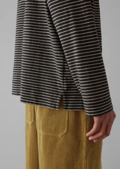TOAST Stripe Cotton Jersey Long Sleeve Tee- Tops & Tees